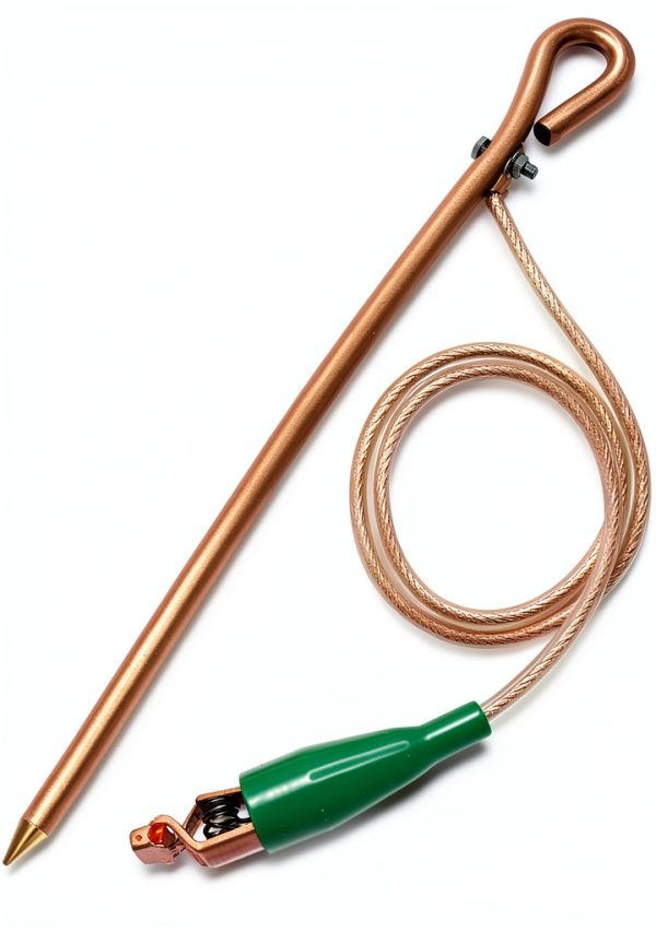 MOKIKUBA Copper Grounding Rod Wire Kit Electrical Safety-0