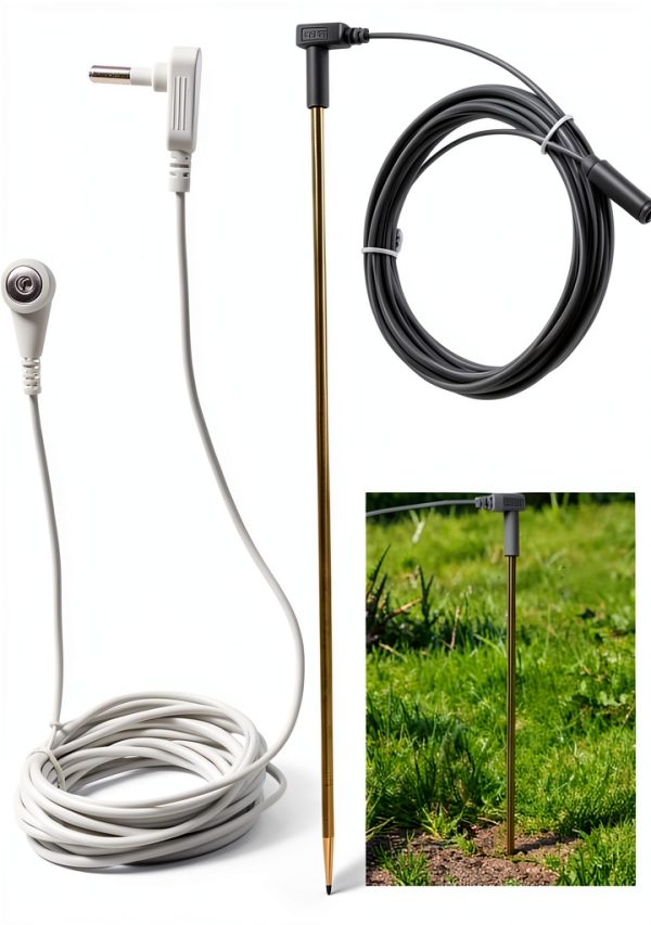 Dvvsav Copper Grounding Rod Kit Pure Copper Material DIY-0