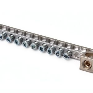 Siemens Grounding Bar 12 Pole Panel Mount Plastic Clamp-0