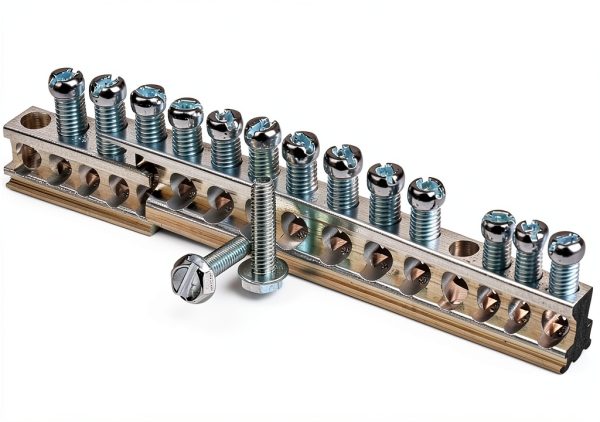 Siemens Ground Bar 15 Terminal Copper Electrical Panel Mount-0