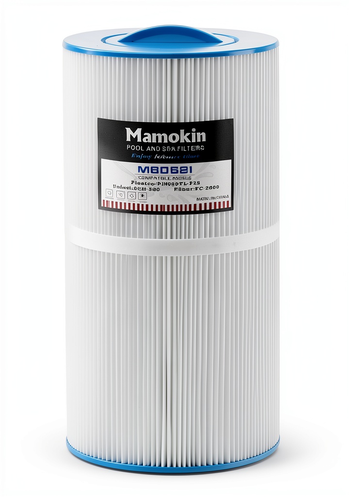 Mamokin 6CH-960 cartridge installed in a pool filter housing