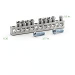 Square D Grounding Bar Copper Aluminum 9 Terminal Load-1