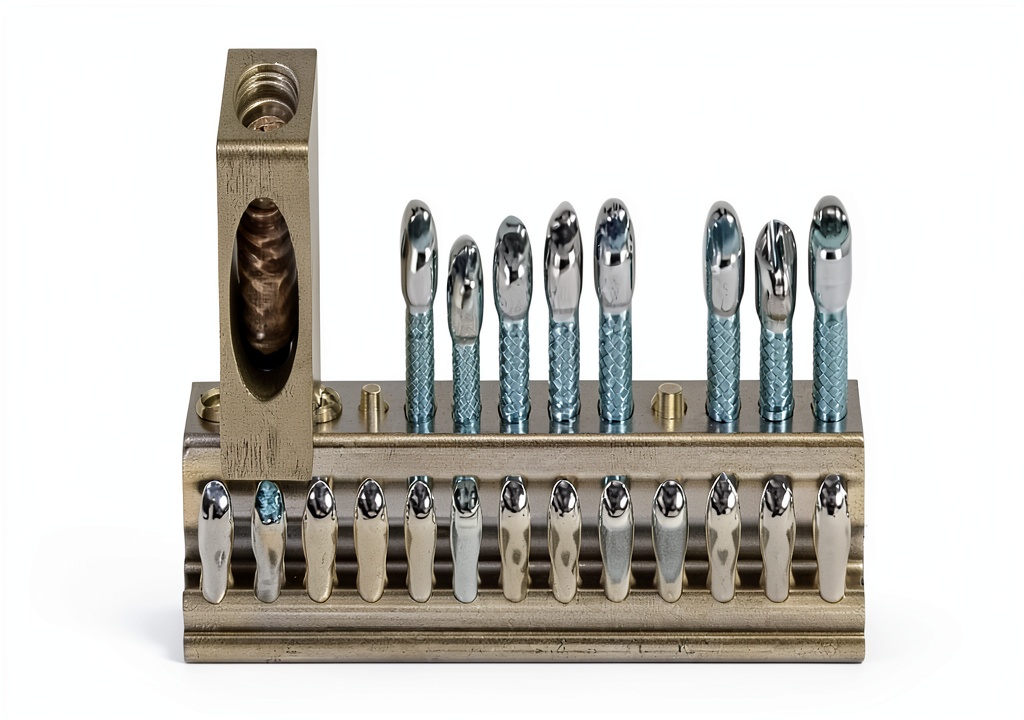 'Siemens 8-pole grounding bar mounted on an electrical panel'