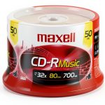 Maxell CD-R 48x 80min 50-Count Music CD-Rs-0