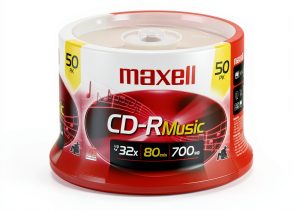 Maxell CD-R 48x 80min 50-Count Music CD-Rs-0