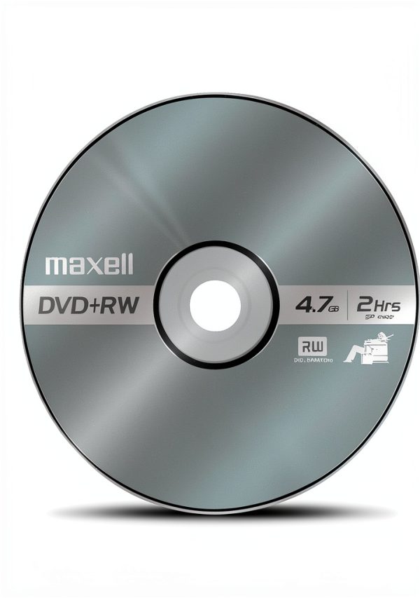 Maxell DVD+RW Disc 4x Write Speed Case Color-1