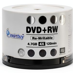 Smartbuy DVD+RW 4X 4.7GB 50 Pack Blank Discs-0