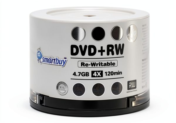 Smartbuy DVD+RW 4X 4.7GB 50 Pack Blank Discs-0