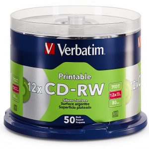 Verbatim CD-RW Disc 5 Pack 4x Speed Rewritable-0