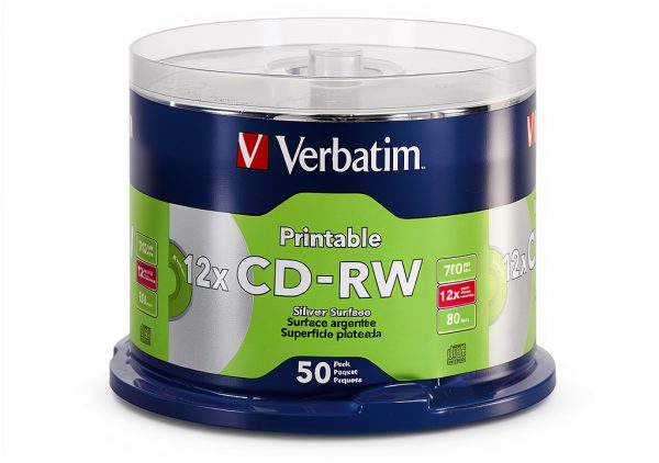 Verbatim CD-RW Disc 5 Pack 4x Speed Rewritable-0