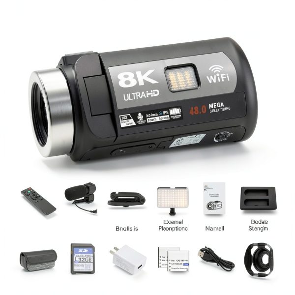 8K Video Camera MURAUX 48MP IR Night Vision 3 inch Touchscreen-7