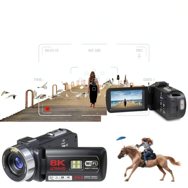 8K Video Camera Camcorder Night Vision 18X Zoom Touchscreen +32GB Card-1