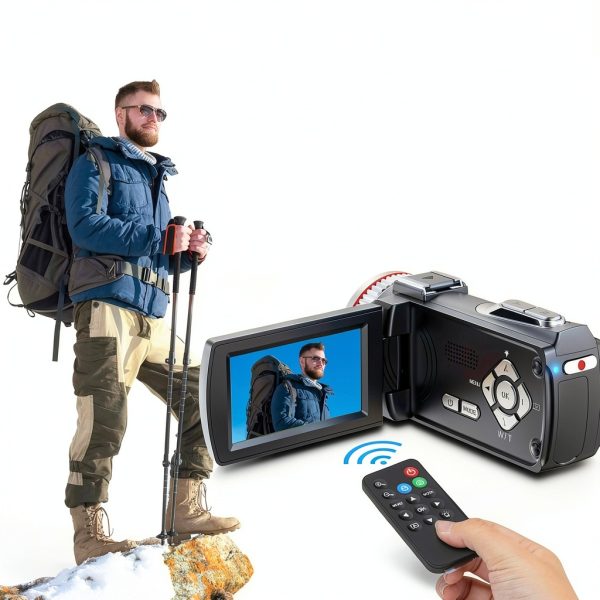 4K Video Camera Dumjug HDV900 Camcorder 64MP Dual Lens 21X Zoom-3