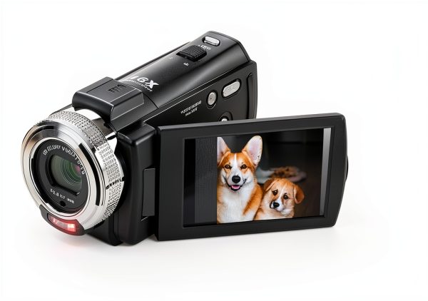 ORDRO Camcorders HDV-V12 HD 1080P Video Camera Recorder Infrared Night Vision Camera Camcorders with 16G Memory Card and 2 Batteries-1
