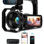 4K Video Camera lovpo Camcorder 48MP HD WiFi 18X Zoom Touch Screen-0