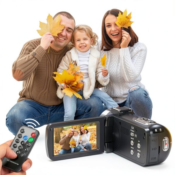 Camcorder Video Camera 4K HD 80MP V107 Black by Peryoua-4