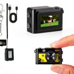Mini Keychain Camera MGW Star 64GB 1080P Retro Video Cam Yellow-0