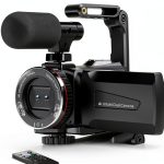 4K Video Camera Dumjug HDV900 Camcorder 64MP Dual Lens 21X Zoom-0