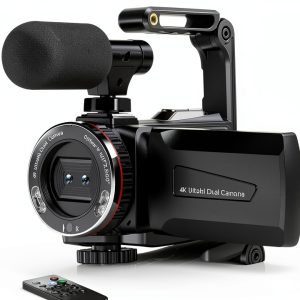 4K Video Camera Dumjug HDV900 Camcorder 64MP Dual Lens 21X Zoom-0
