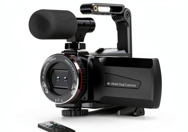 4K Video Camera Dumjug HDV900 Camcorder 64MP Dual Lens 21X Zoom-0