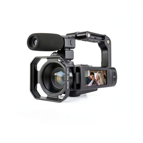 4K Video Camera lovpo Camcorder 48MP HD WiFi 18X Zoom Touch Screen-5