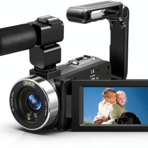 4K Camcorder LUKPOW DV108 Ultra HD 80MP 18X Zoom Black-0