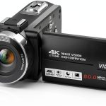 Camcorder Video Camera 4K HD 80MP V107 Black by Peryoua-0