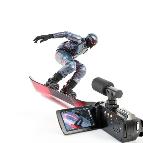 4K Video Camera Camcorder UHD 36MP Vlogging Camera for YouTube 18x Digital Zoom 3" 270° Rotation IPS Screen Video Camcorder with Fill Light, Mic, 32GB Card, Battery-1