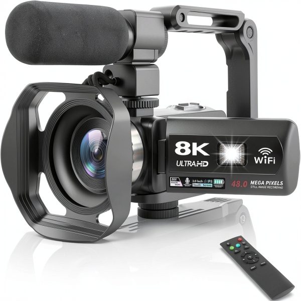 8K Video Camera MURAUX 48MP IR Night Vision 3 inch Touchscreen-0