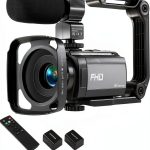 Video Camera Camcorder Full HD 1080P 30FPS 36MP IR Night Vision Vlogging Camera for YouTube,3.0 Inch 270 Degree Rotation LCD 16X Digital Zoom Camcorder Camera with 2 Batteries Microphone-0