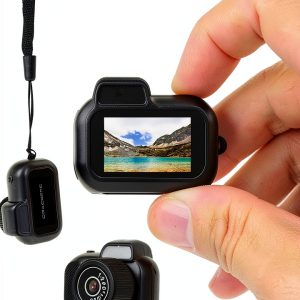 Mini Keychain Camera, 1080P 2MP Mini Thumb Sized Camera Keychain, Micro Video Camera Camcorder, with 100 Mins Battery Life, for Students, Kids-0
