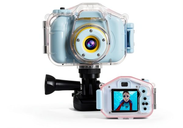 Kids Waterproof Camera Agoigo W1 1080p HD Digital Camcorder Blue-0