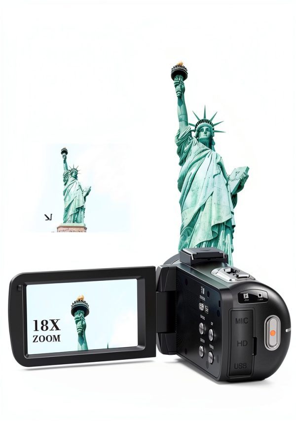 8K 64MP Video Camera Carlhip Camcorder 18X Zoom Screen Night Vision-3