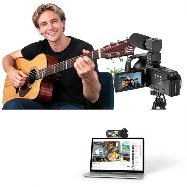 8K Video Camera MWIRB HDV-255K 88MP Ultra HD Camcorder Black-5