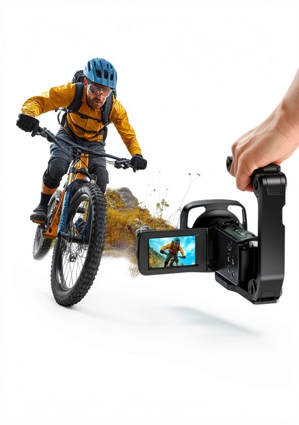 FJFJOPK 4K Camcorder HDV-3051L Black 64MP with 18X Zoom Night Vision-3