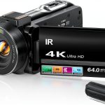 4K Video Camera ZYDIIE Camcorder HDV-3051L Black 64MP 18x Zoom-0