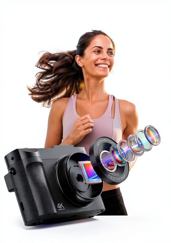 4K Digital Camera NEMUTA Camcorder 50MP Compact 16X Zoom Flip Screen-1