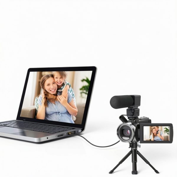Video Camera Camcorder FHD 1080P 36MP YouTube Vlogging Camera Recorder 3.0 Inch 270 Degree Rotation Screen 18X Digital Zoom Camcorders with Microphone,32GB SD Card and 2 Batteries-1