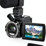 Video Camera Camcorder FHD 1080P 36MP YouTube Vlogging Camera Recorder 3.0 Inch 270 Degree Rotation Screen 18X Digital Zoom Camcorders with Microphone,32GB SD Card and 2 Batteries-0