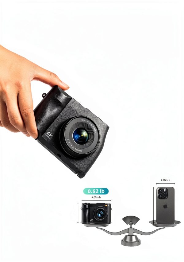 4K Digital Camera NEMUTA Camcorder 50MP Compact 16X Zoom Flip Screen-7