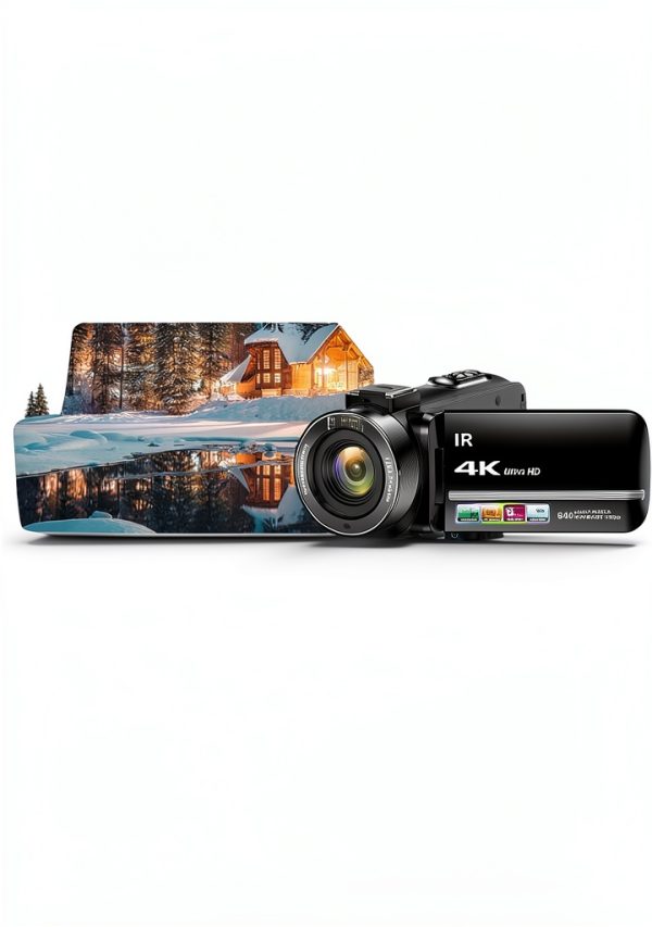 FJFJOPK 4K Camcorder HDV-3051L Black 64MP with 18X Zoom Night Vision-7