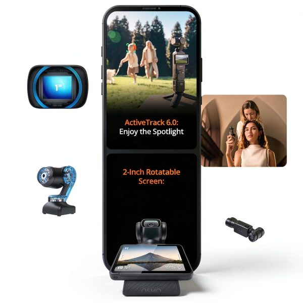 DJI Osmo Pocket 3, Vlogging Cameras with 1'' CMOS & 4K/120fps Vlog Camera, 3-Axis Stabilization, Fast Focusing, Face/Object Tracking, Digital Vlogging Camera for YouTube-4