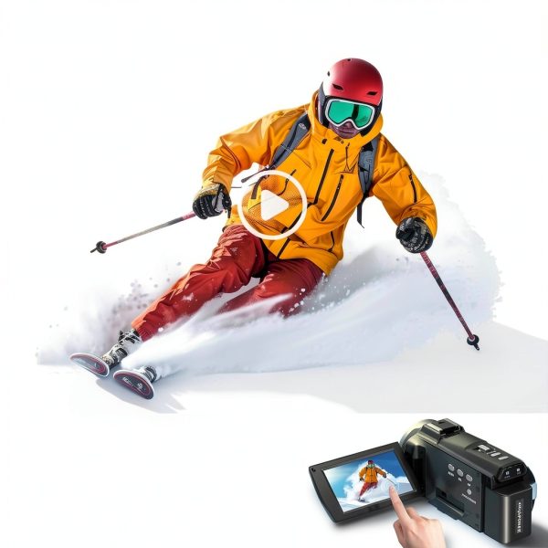 8K Video Camera MWIRB HDV-255K 88MP Ultra HD Camcorder Black-1