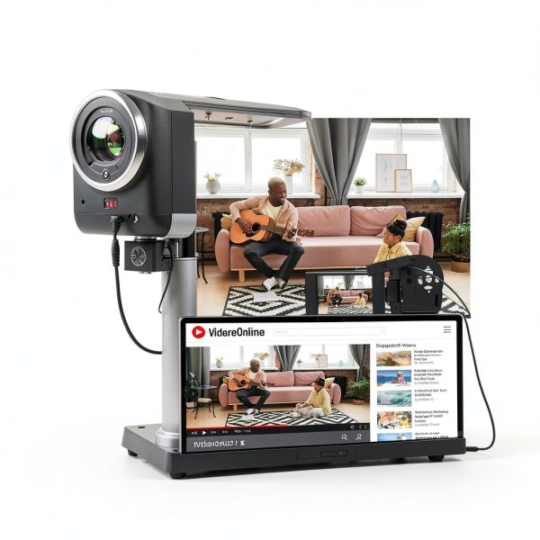 Camcorder Video Camera QHD 2.7K 56MP 16X Digital Zoom Vlogging Camera with LED Fill Light for YouTube, 2.8 Inch 270 Degree Rotation LCD Screen Camcorder with 32GB SD Card and Two Batteries-2