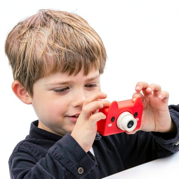 Kids Digital Camera by Kidamento Model C Akito Fox 32GB Silicone-3