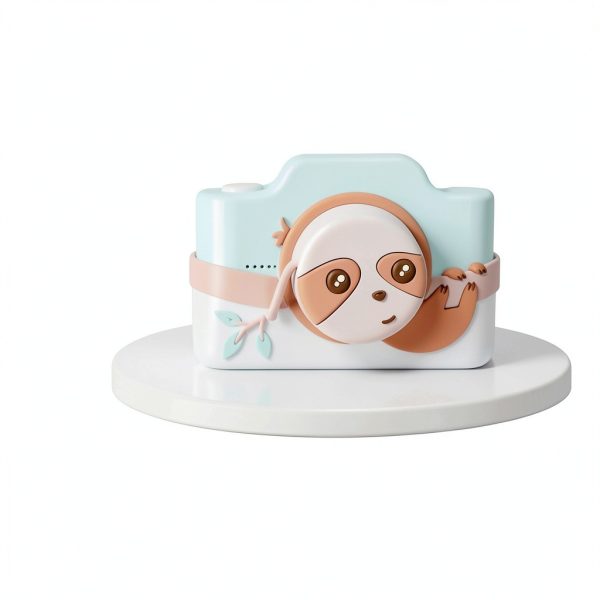 Kidamento Kids Digital Camera & Video Camcorder with Touchscreen, Soft Silicone Casing, Detachable Lens Cap, 32GB Memory Card - Model K Zippy The Sloth-5